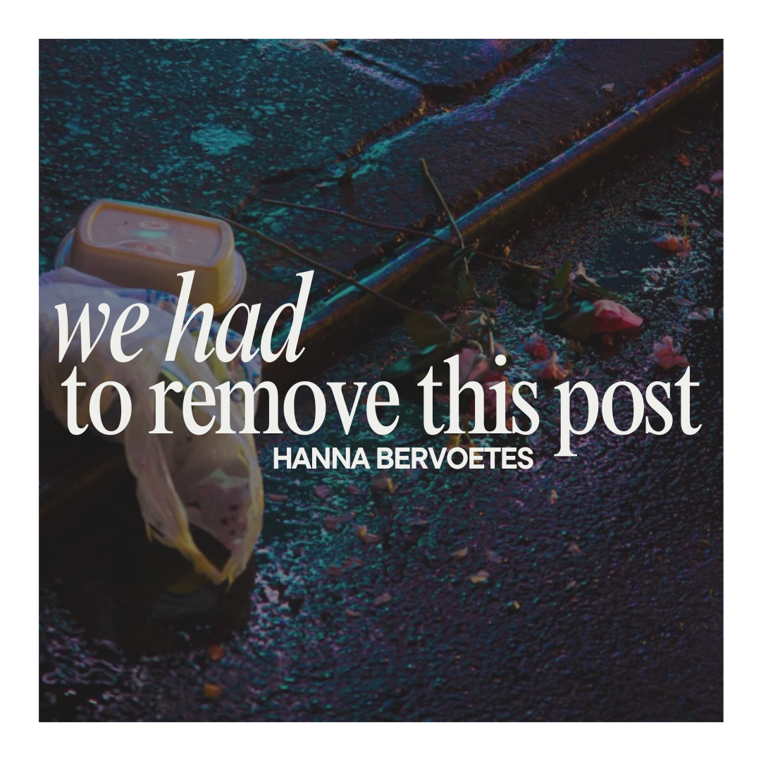 We Had To Remove This Post | Book Review